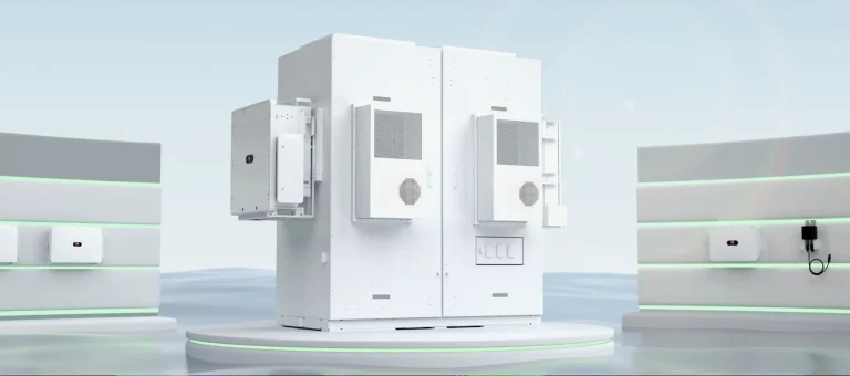 Sistema de armazenamento Huawei LUNA2000-200KWH com inversores para uso comercial e industrial